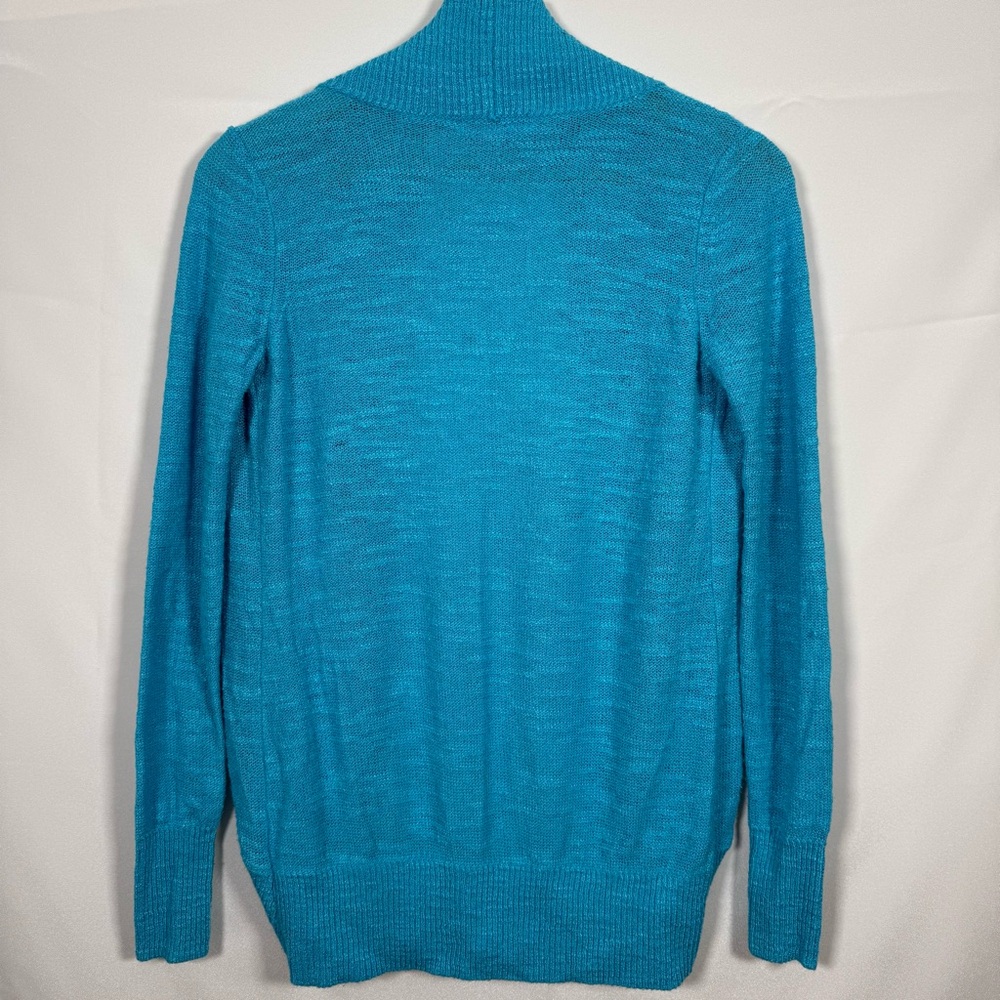Lilly Pulitzer Blue Open Front Cardigan Sweater XS - Picture 3 of 7